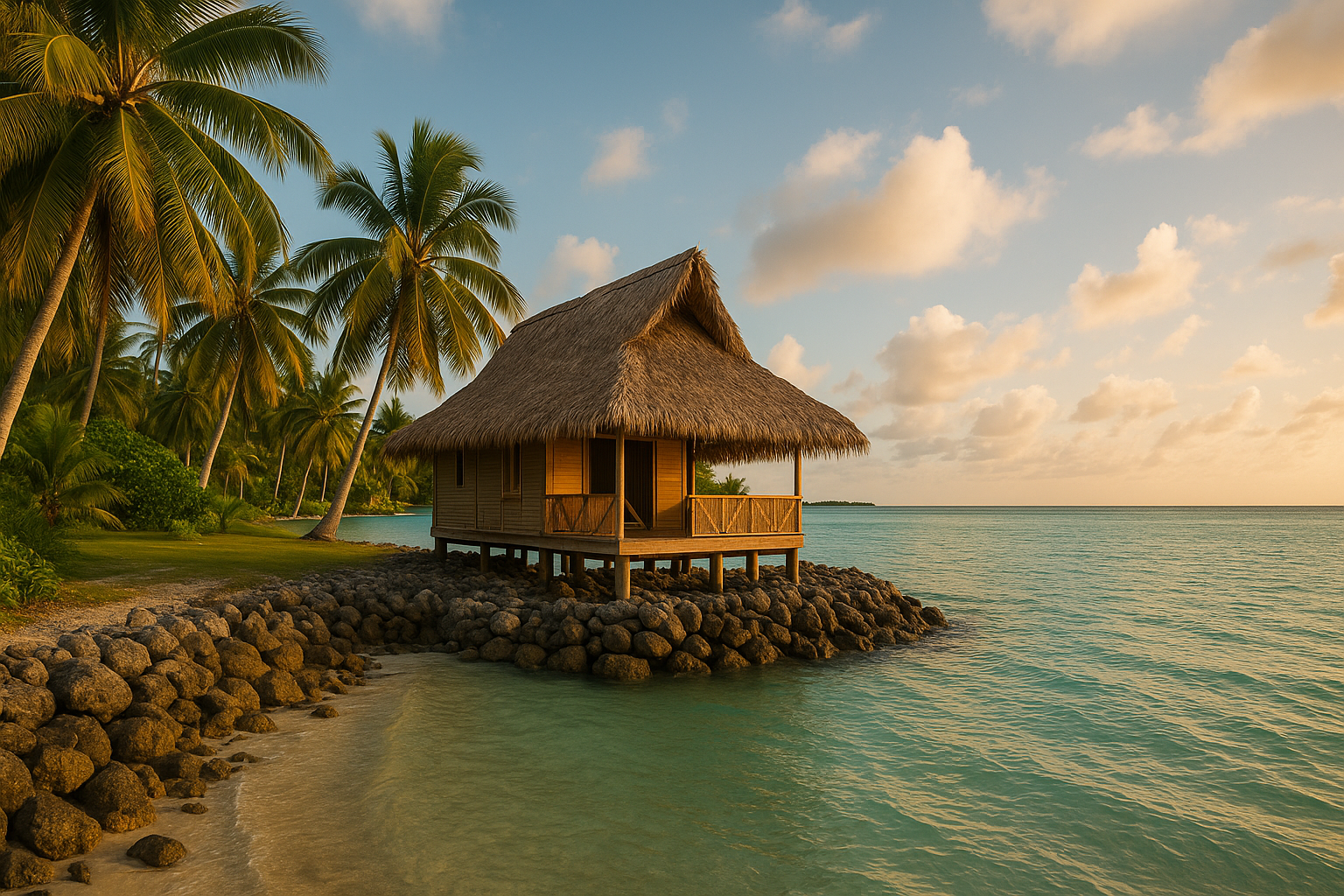 A landscape of Kiribati