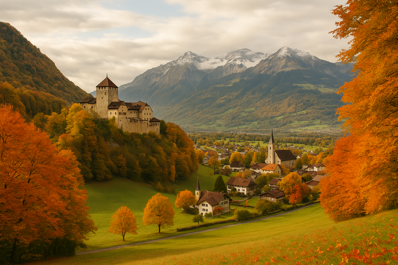 A landscape of Liechtenstein