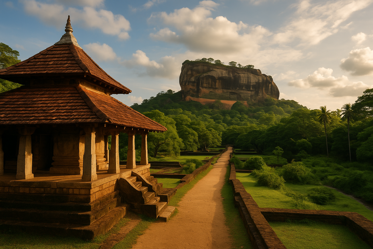 Paisaje en Sri Lanka
