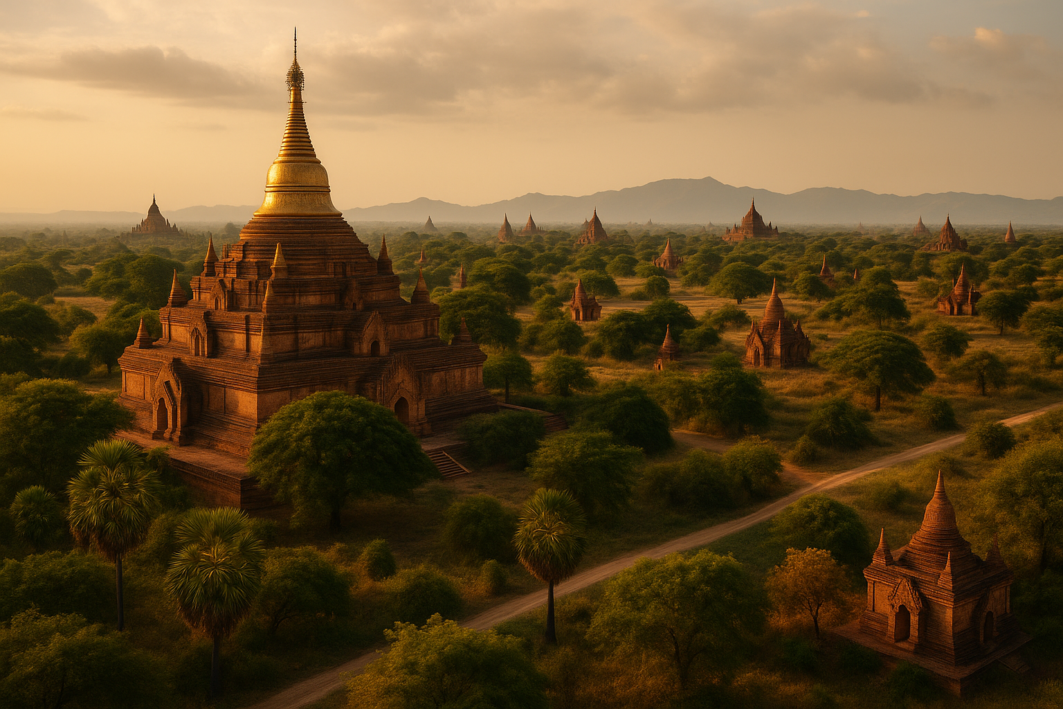 Paisaje en Myanmar