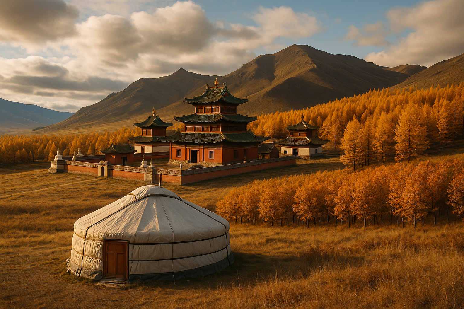 A landscape of Mongolia