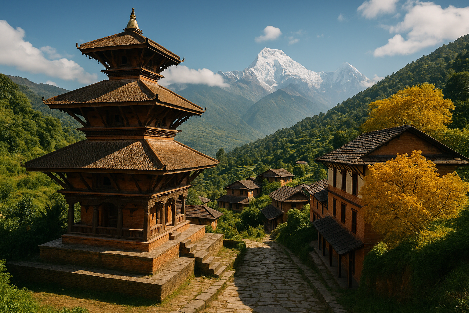 Paisaje en Nepal