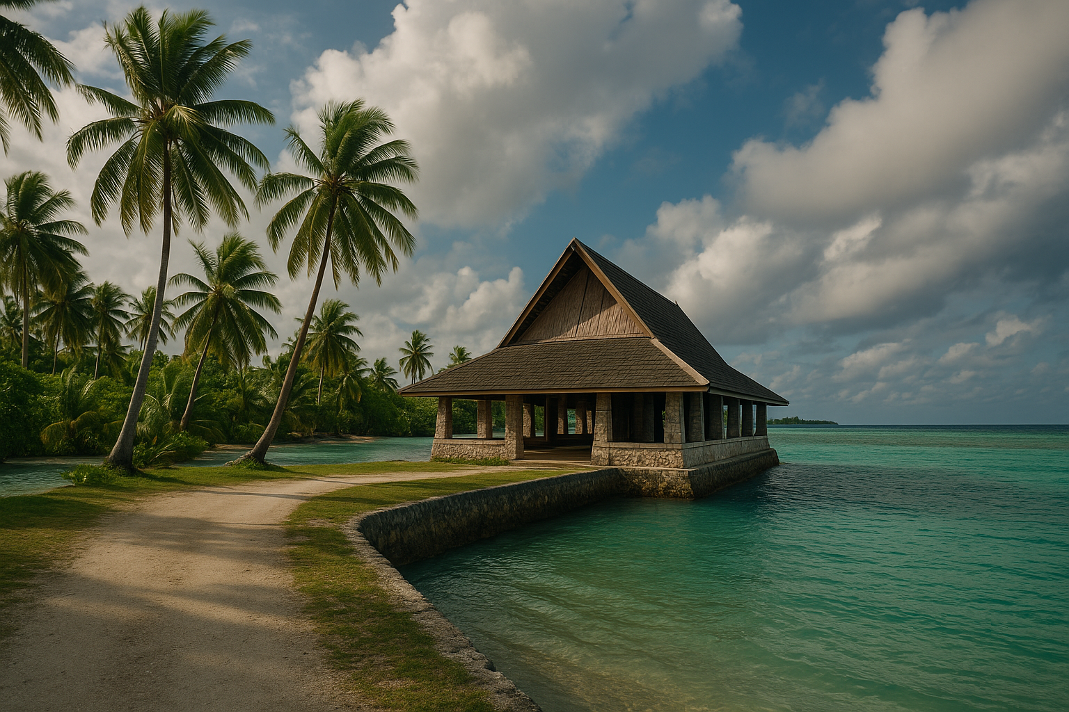 A landscape of Tuvalu