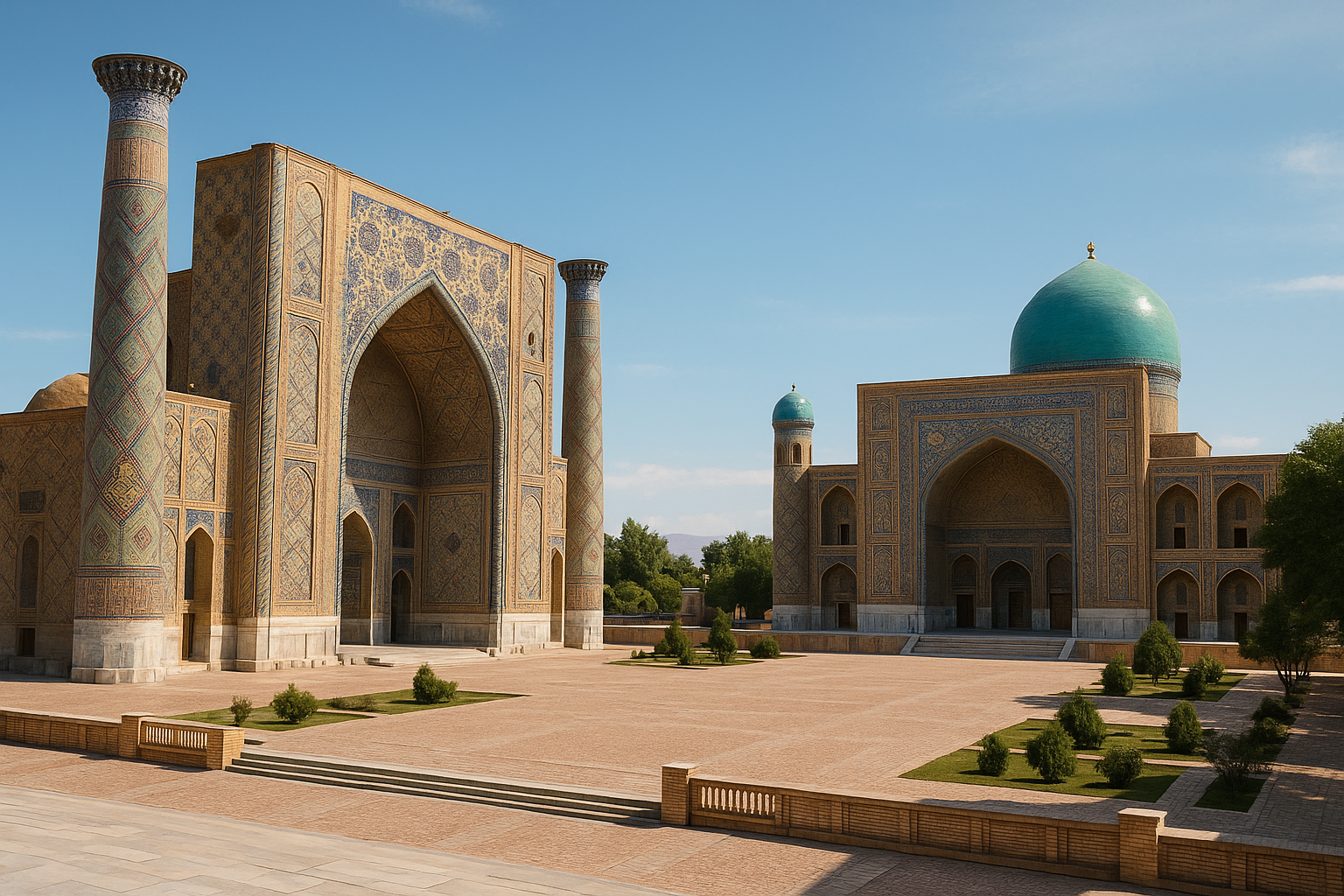 Landscape in Uzbekistan