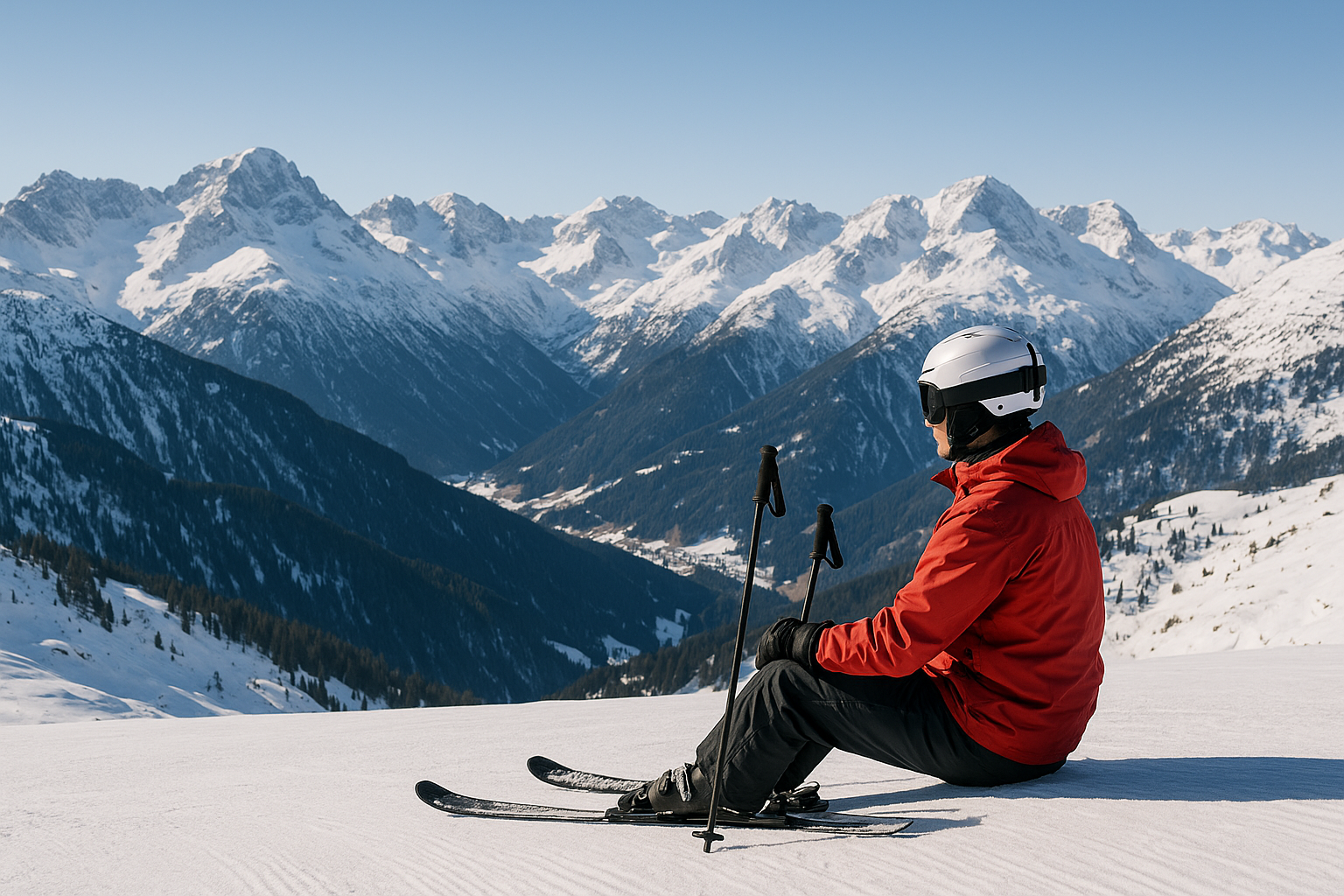 Skiing in Alps