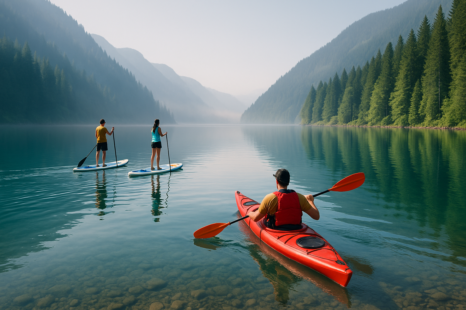 Kayaking, SUP and rafting